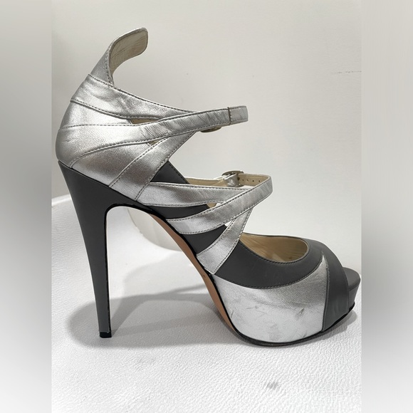 Brian Atwood Open Toe Pumps sz 8.5 - Picture 6 of 11